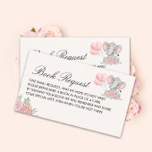 A Sweet Little Girl is on her Way Baby shower Informatiekaartje