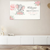 A Sweet Little Girl is on her Way Baby shower Spandoek