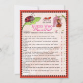 A Sweet Little Lady Ladybug Guess Who Game Card Kaart (Voorkant)
