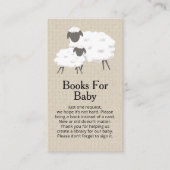 A Sweet Little Lamb Books voor Baby Enclosure Kaar Visitekaartje (Voorkant)