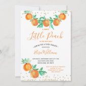 A Sweet Little Peach is onderweg naar het Baby sho Kaart (Voorkant)