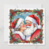 A Sweet Old-Fashioned Christmas | Mr and Mrs Claus Feestdagenkaart (Voorkant)