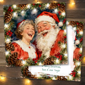 A Sweet Old-Fashioned Christmas | Mr and Mrs Claus Feestdagenkaart