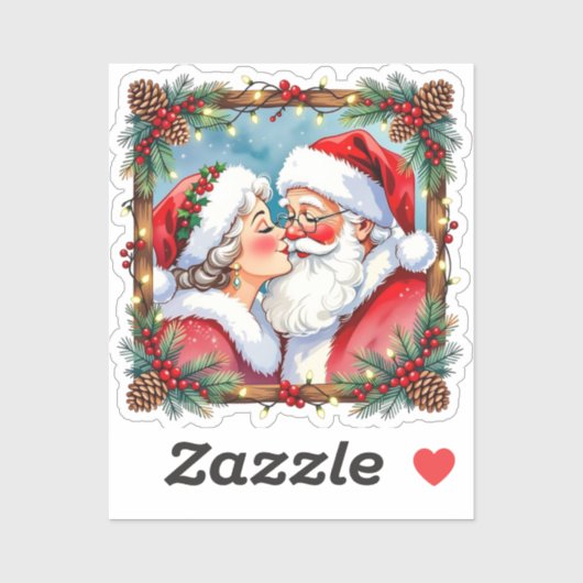 A Sweet Old-Fashioned Christmas | Mr and Mrs Claus Sticker (Vel)