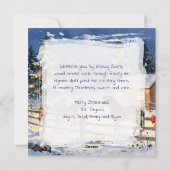 A Sweet Old-Fashioned Country Christmas Feestdagenkaart (Achterkant)