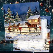 A Sweet Old-Fashioned Country Christmas Feestdagenkaart