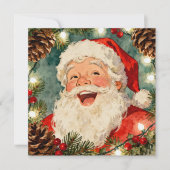 A Sweet Old-Fashioned Santa Claus and Holiday Poem Feestdagenkaart (Voorkant)