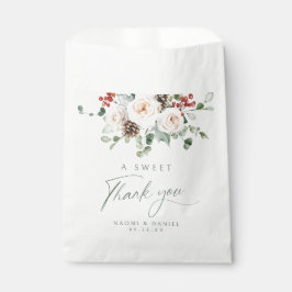 A Sweet Thank You Elegant Festive Floral Wedding Bedankzakje