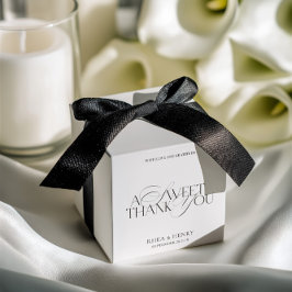 A Sweet Thank You Modern Wedding Favor Boxes Bedankdoosjes