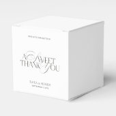 A Sweet Thank You Moderne Trouw Favor Dozen Bedankdoosjes (Voorkant Zijde)