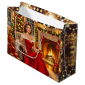 A Sweet Vintage Christmas  Groot Cadeauzakje (Voorkant Gekanteld)