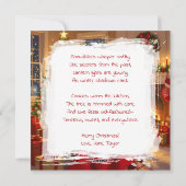 A Sweet Vintage Christmas Personalized Feestdagenkaart (Achterkant)