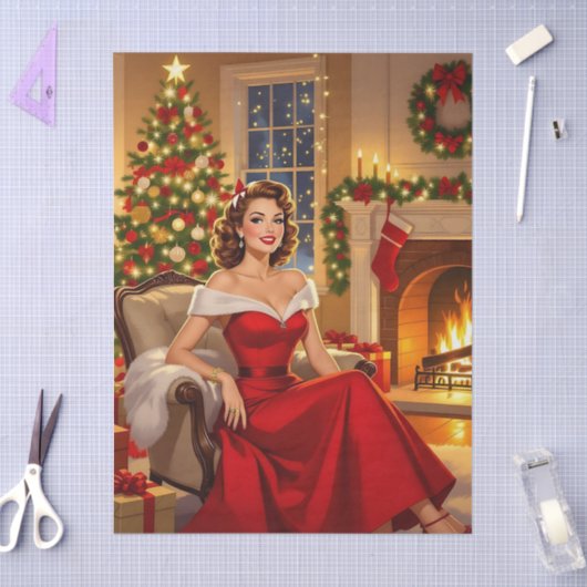 A Sweet Vintage Christmas  Tissuepapier (Craft)