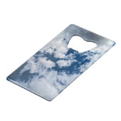 A swirl in the clouds creditkaart flessenopener (Achterkant Gekanteld)