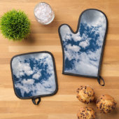 A swirl of clouds ovenwant & pannenlap set (Top down)