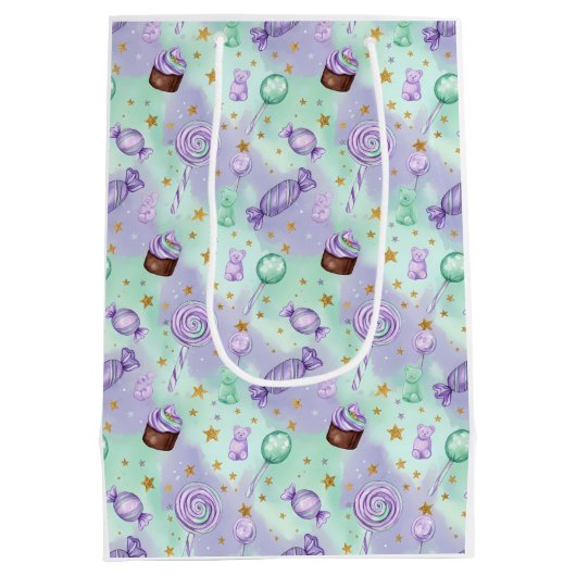 A swirl of sweetness in every sparkle! medium cadeauzakje (Achterkant)