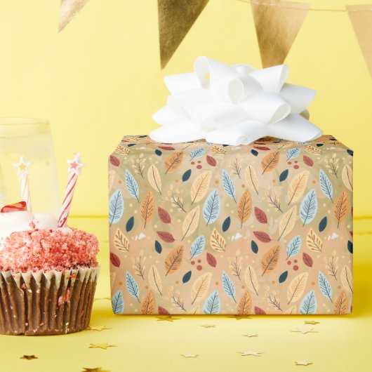 A SYMPHONY OF COLORS AND LEAVES CADEAUPAPIER (Verjaardagsfeest)