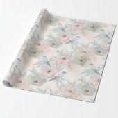 A symphony of song and petals pattern cadeaupapier (Uitgerold)