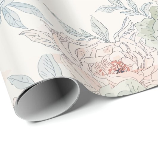 A symphony of song and petals pattern cadeaupapier (Rol Hoek)