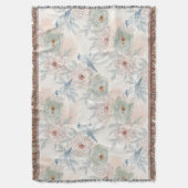 A symphony of song and petals pattern deken (Voorkant Verticaal)