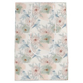 A symphony of song and petals pattern medium cadeauzakje (Achterkant)