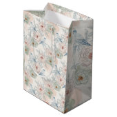 A symphony of song and petals pattern medium cadeauzakje (Achterkant Gekanteld)