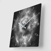 A-synchrone Etherale wolken wandklok (Hoek)