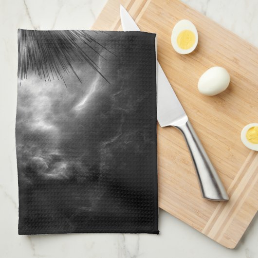 A-synchrone keukenhanddoek voor etherwolken (Quarter Fold)