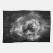 A-synchrone keukenhanddoek voor etherwolken (Horizontaal)