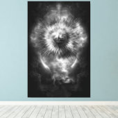 A-Synchronous Etheral Clouds Canvas Afdrukken (Insitu (Houten vloer))