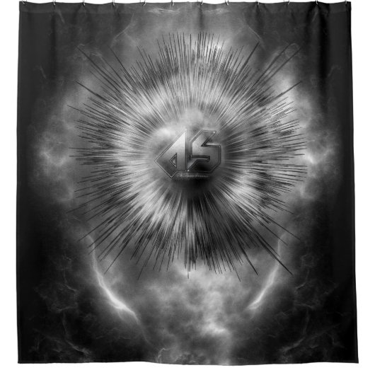 A-Synchronous Etheral Clouds Shower Curtain Douchegordijn (Voorkant)