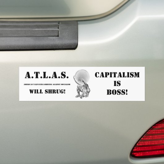 A.T.L.A.S. Bumpersticker (Op auto)