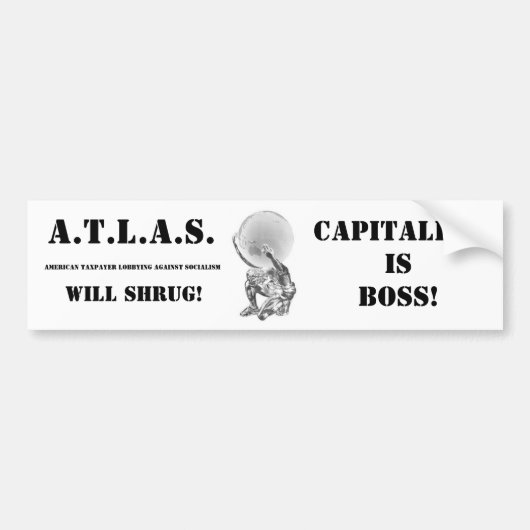 A.T.L.A.S. Bumpersticker (Voorkant)