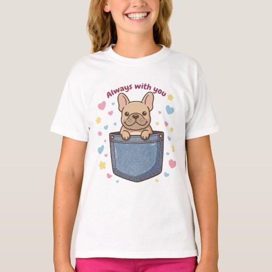 A T-shirt with cute dogs on both the front and bac (Voorkant)