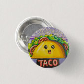 A Taco Kawaii Ronde Button 3,2 Cm (Voorkant /achterkant)