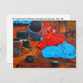 "A Tarahumara Woman" Briefkaart (Voorkant / Achterkant)