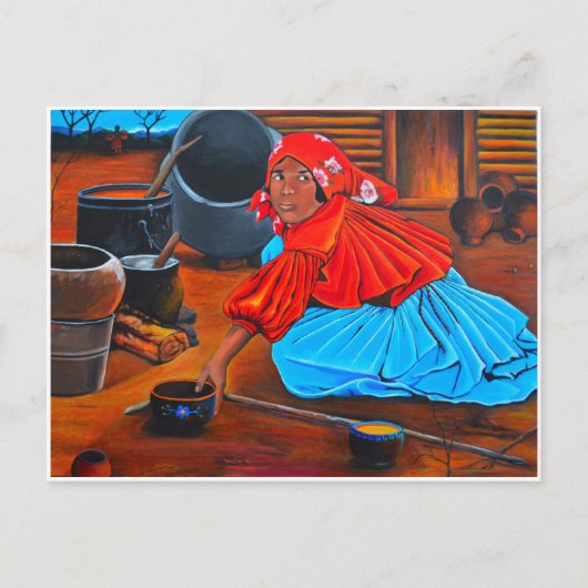 "A Tarahumara Woman" Briefkaart (Voorkant)