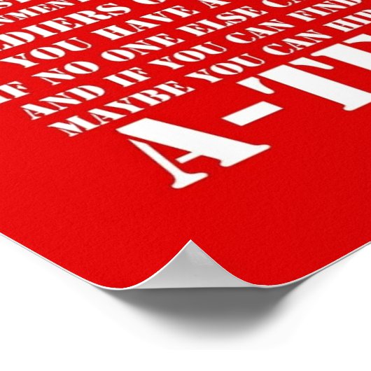 A-Team Intro Geïnspireerd Retro TV Poster (Hoek)