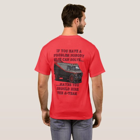 A-Team logo met van shirt (Achterkant volledig)