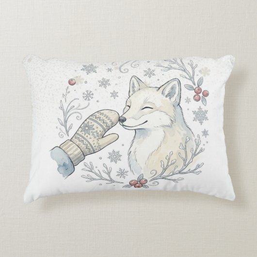 A Tender Winter Boop Accent Kussen (Voorkant)