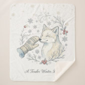 A Tender Winter Boop Sherpa Deken (Voorkant)