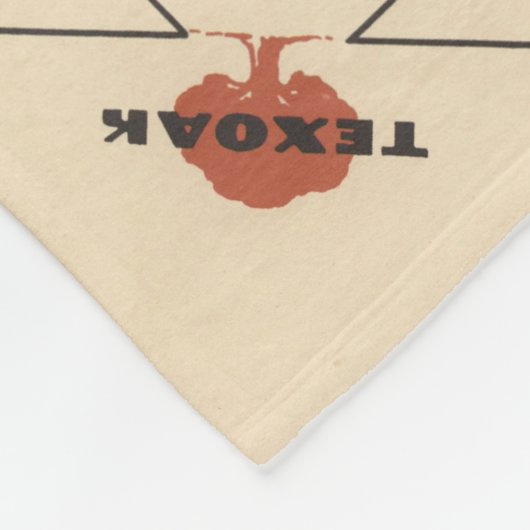 A Texan's Map of the United States (of Texas) Fleece Deken (Hoek)