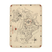 A Texan's Map of the United States (of Texas) Magneet (Verticaal)