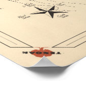 A Texan's Map of the United States (of Texas) Poster (Hoek)