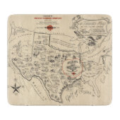 A Texan's Map of the United States (of Texas) Snijplank (Voorkant)