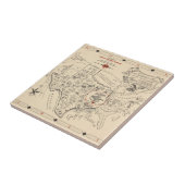 A Texan's Map of the United States (of Texas) Tegeltje (Zijkant)