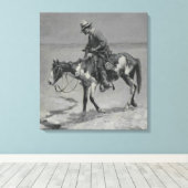 A Texas Pony Canvas Afdruk (Insitu (Houten vloer))