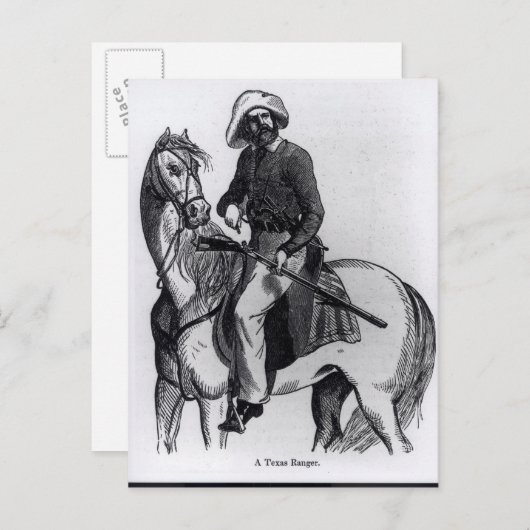 A Texas Ranger Briefkaart (Voorkant / Achterkant)