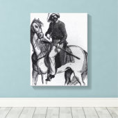 A Texas Ranger Canvas Afdruk (Insitu (Houten vloer))