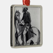 A Texas Ranger Metalen Ornament (Rechts)